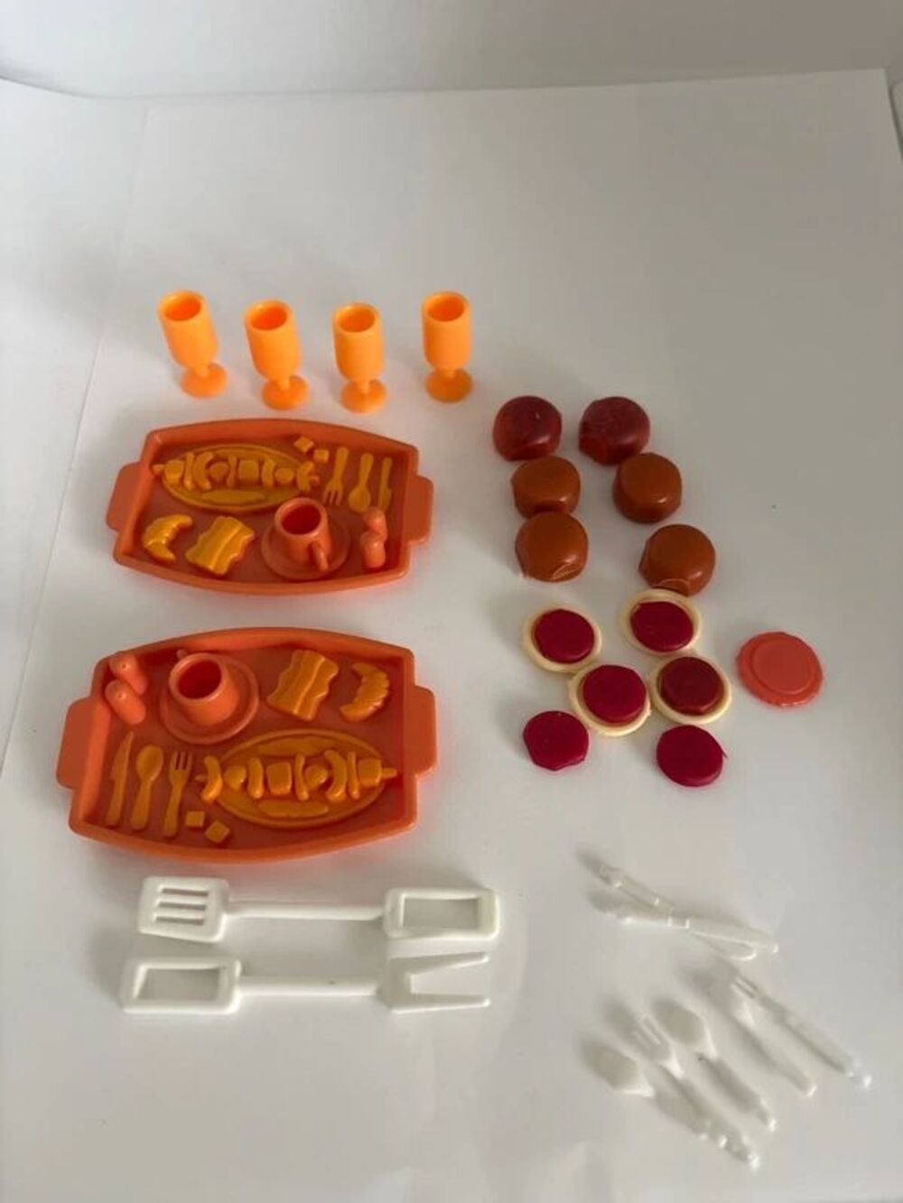 1980s Barbie Doll BBQ barbecue backyard picnic set accessories